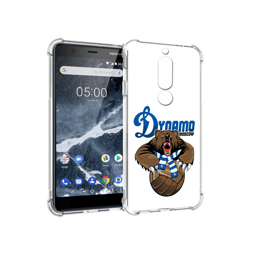 

Чехол MyPads Tocco для Nokia 5.1 ФК Динамо медведь (PT114144.121.175), Прозрачный, Tocco