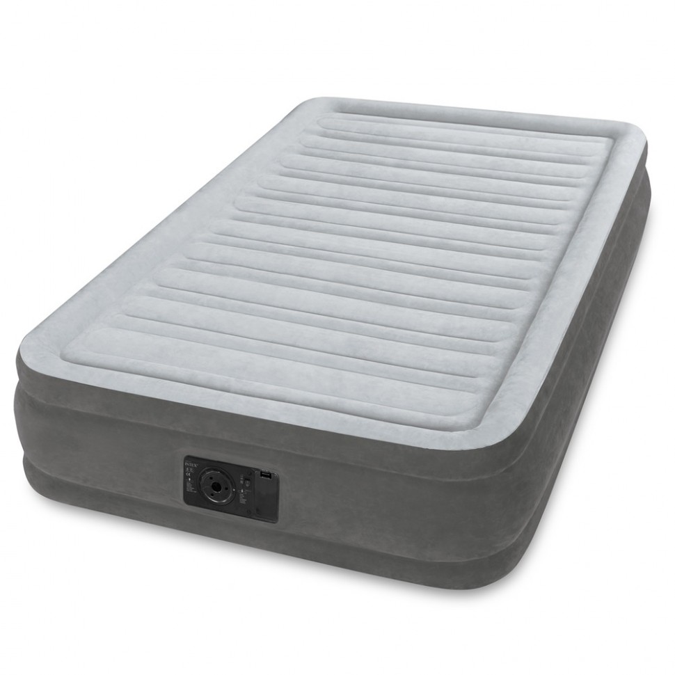 Надувная кровать Intex Comfort Plush Mid Rise 67766 Airbed 1629301147, с насосом