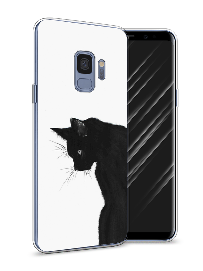 

Чехол Awog на Samsung Galaxy S9 "Black cat", Черный;белый, 25750-1