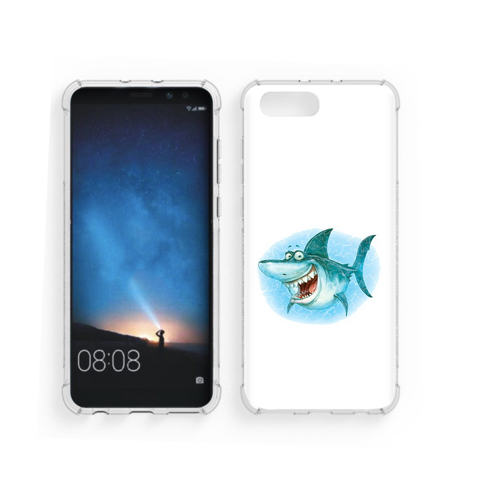 

Чехол MyPads Tocco для Honor V10 веселая акула (PT98539.62.261), Прозрачный, Tocco