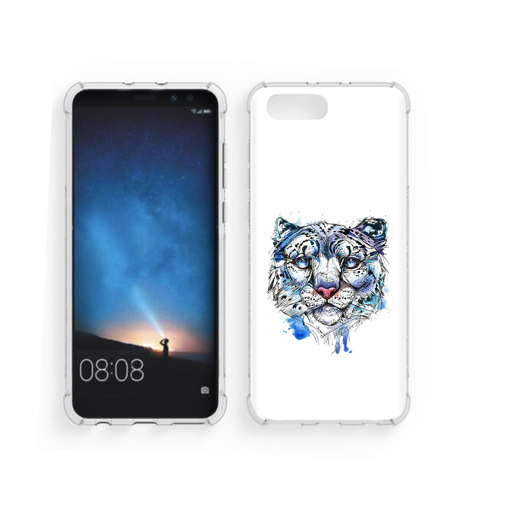 

Чехол MyPads Tocco для Honor V10 водяной тигр (PT98539.62.263), Прозрачный, Tocco