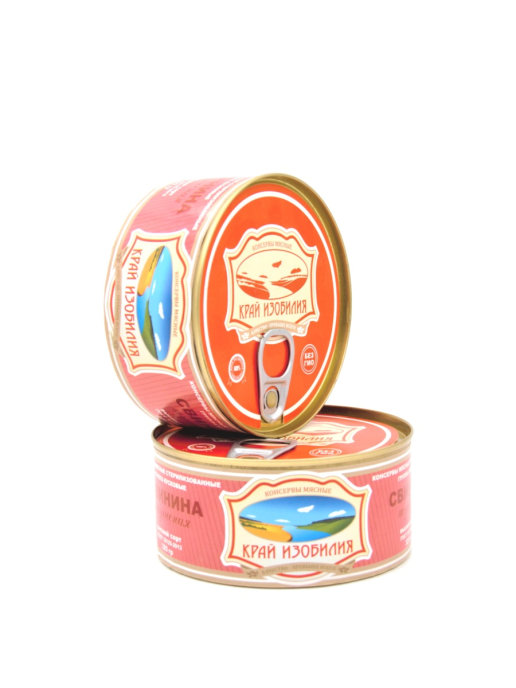 

Свинина тушеная высший сорт, ГОСТ 32125-2013, 325 г, "Край изобилия" 2шт., высший сорт, ГОСТ