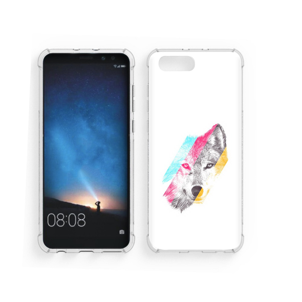 

Чехол MyPads Tocco для Honor V10 волк градиент (PT98539.62.268), Прозрачный, Tocco