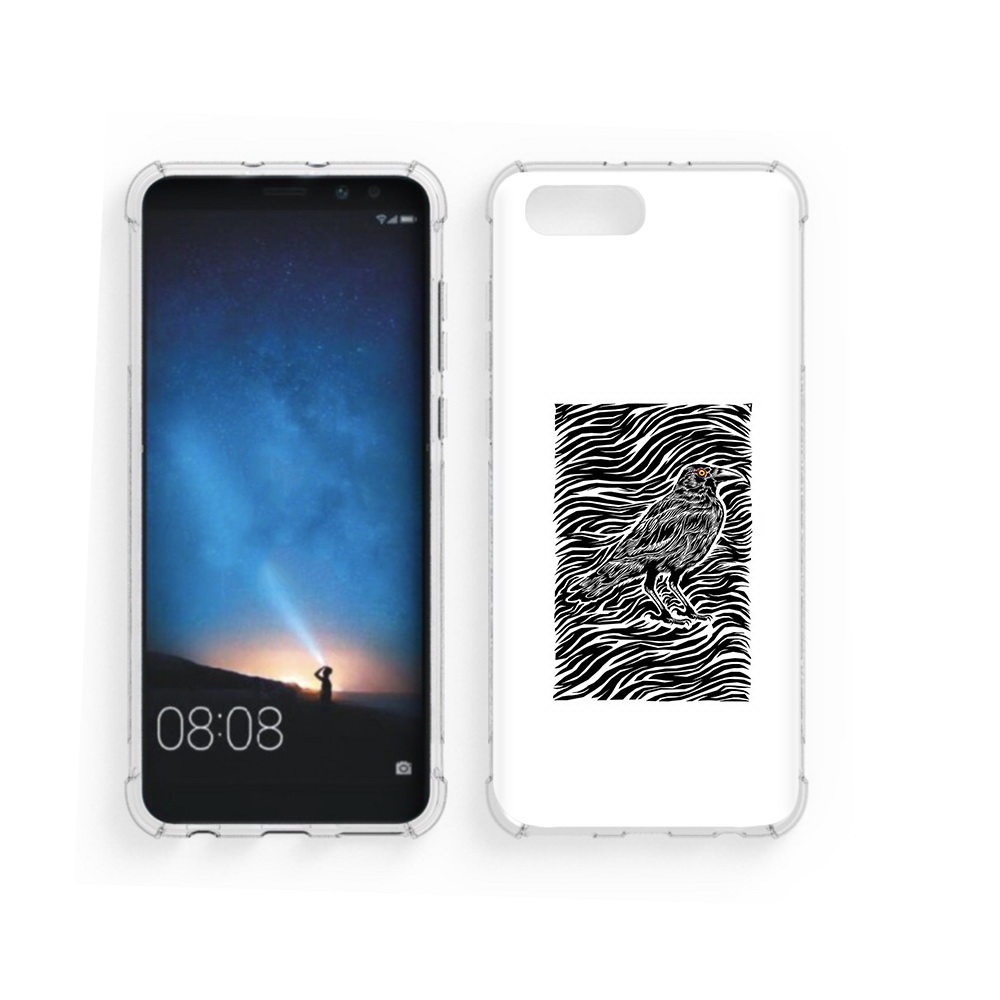 

Чехол MyPads Tocco для Honor V10 ворон в абстракции (PT98539.62.272), Прозрачный, Tocco