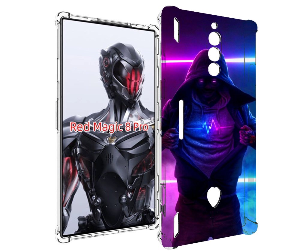

Чехол MyPads парень в капюшоне неоновый для ZTE Nubia Red Magic 8 Pro / Red Magic 8 Pro..., Tocco