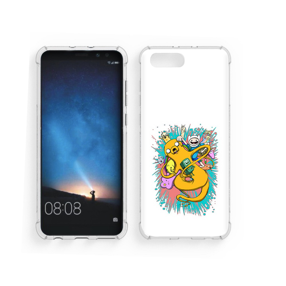 

Чехол MyPads Tocco для Honor V10 время приключений рисунок (PT98539.62.276), Прозрачный, Tocco