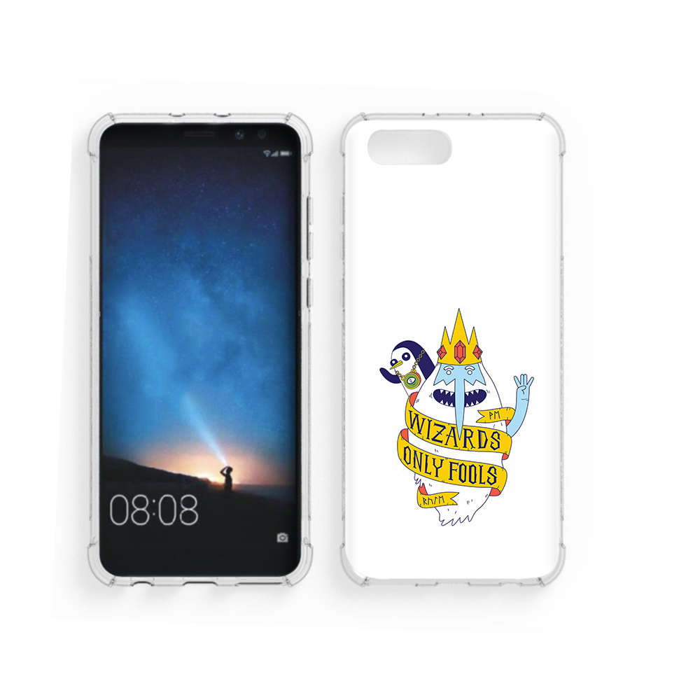 

Чехол MyPads Tocco для Honor V10 время приключений снежный король (PT98539.62.278), Прозрачный, Tocco