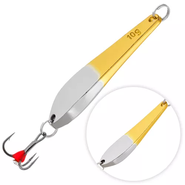 

Блесна Hitfish Winter Spoon 7010 7гр. Mix, Серебристый;золотистый, Winter Spoon