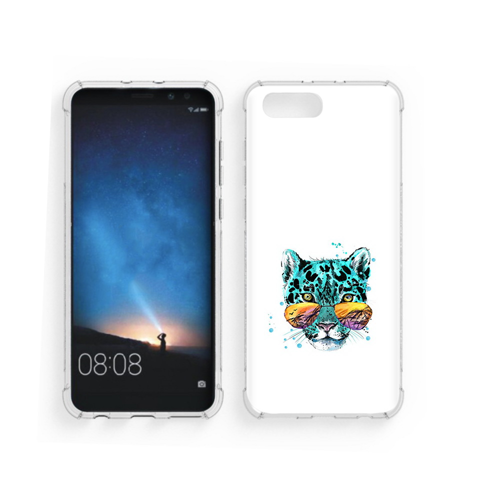 

Чехол MyPads Tocco для Honor V10 голубой лео (PT98539.62.294), Прозрачный, Tocco