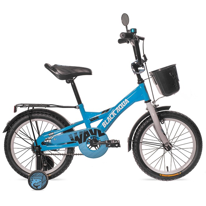 Велосипед детский 2-х колесный  20 KG2028 Black Aqua Wave свет колеса NEW 20 голубой-белый