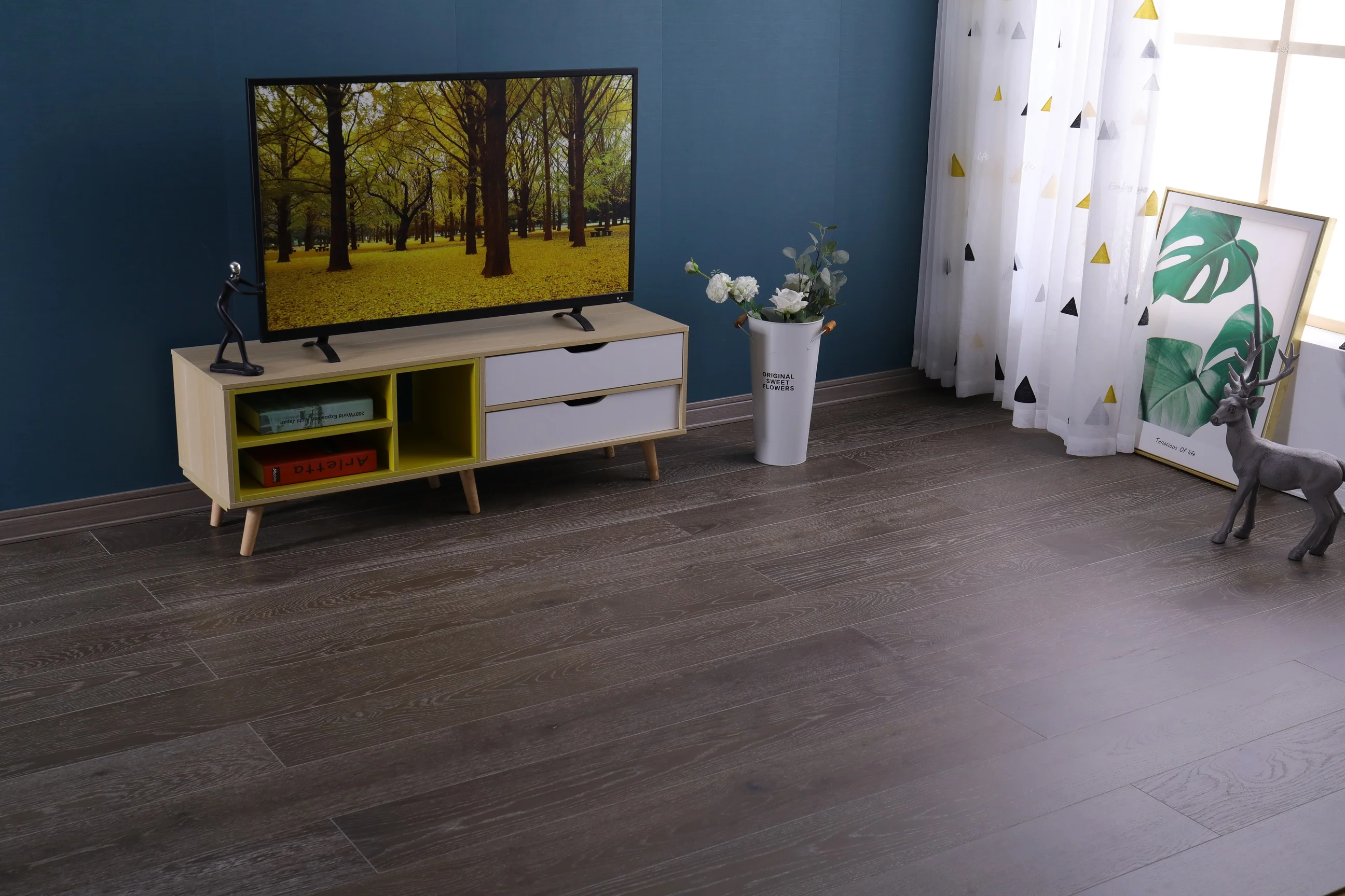 

Инженерная доска Natural Rain Floor Cold Dew Холодная роса DF-0910 1910/192/15mm, замковый, Серый, EST Flooring Oak 1910/192/15mm (замковое)