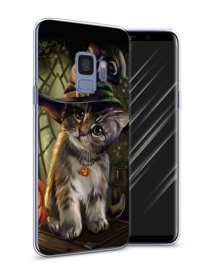 

Чехол Awog на Samsung Galaxy S9 "Кот на Хэллоуин", Зеленый;серый, 25750-2