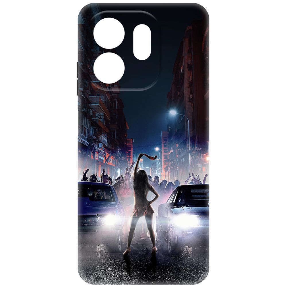 

Чехол-накладка Krutoff Soft Case Форсаж. Стритрейсинг для INFINIX Smart 9 черный