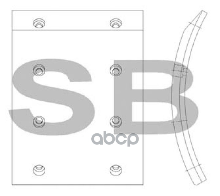 Накладка Тормозная Передняя Sangsin brake арт. SL186