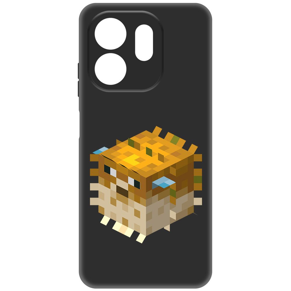 

Чехол-накладка Krutoff Soft Case Minecraft-Иглобрюх для INFINIX Smart 9 черный