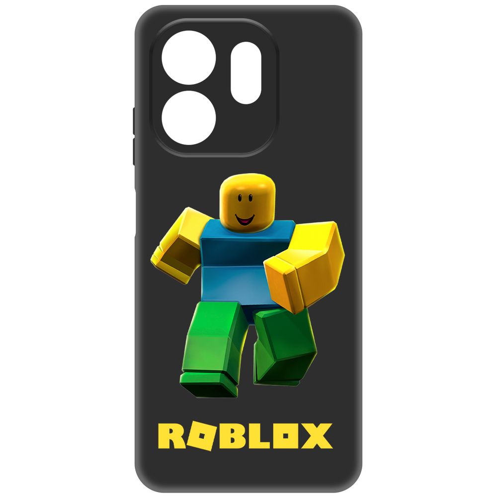 

Чехол-накладка Krutoff Soft Case Roblox-Классический Нуб для INFINIX Smart 9 черный