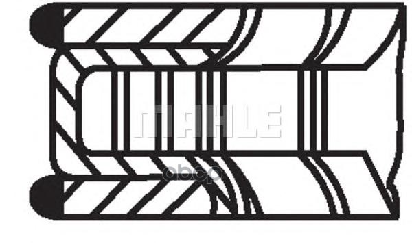

Кольца поршневые 1шт OPEL VECTRA 1.8i 16V X18XE1/Z18XE/L =80.5 1.2x1.2x2 +0.50 98>, MAHLE 01202N1