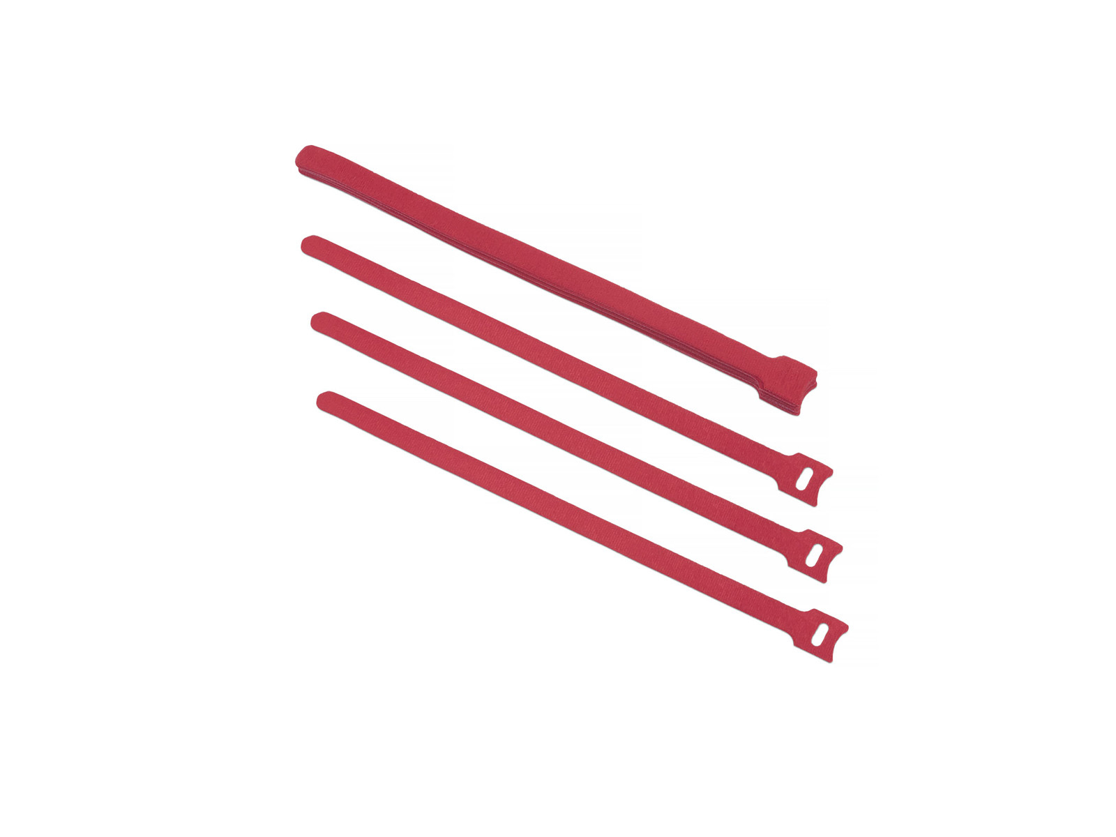 фото Хомут ripo для кабеля, липучка с мягкой застежкой, 135x14 мм, красный (10 шт.) 006-100075