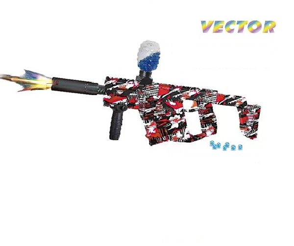 Игрушечный пулемет Vector электрический бластер с орбизами красный чайник электрический 1 7 л galaxy gl0323 белый