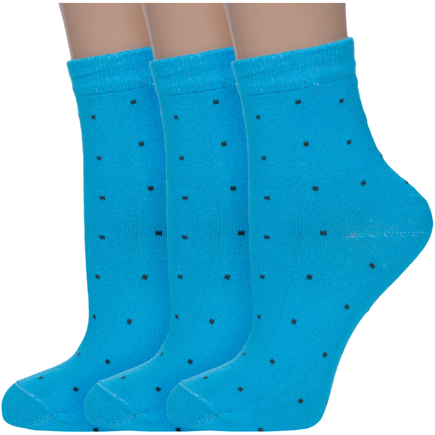 Комплект носков женских VASILINA 3-1УБГ голубых 23-25