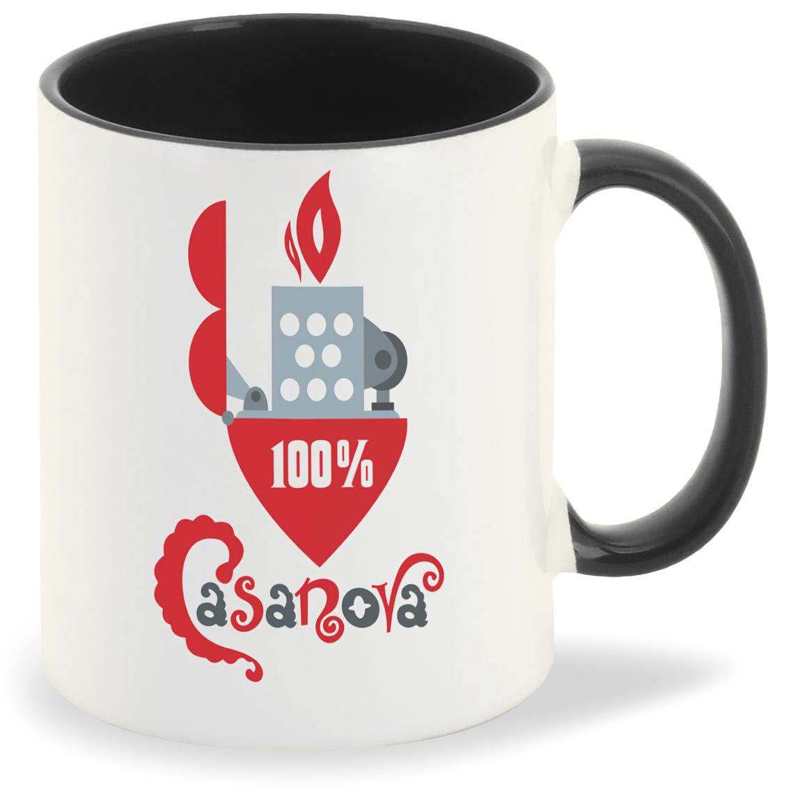 

Кружка CoolPodarok 100% Казанова (Зажигалка), 100% Казанова (Зажигалка)