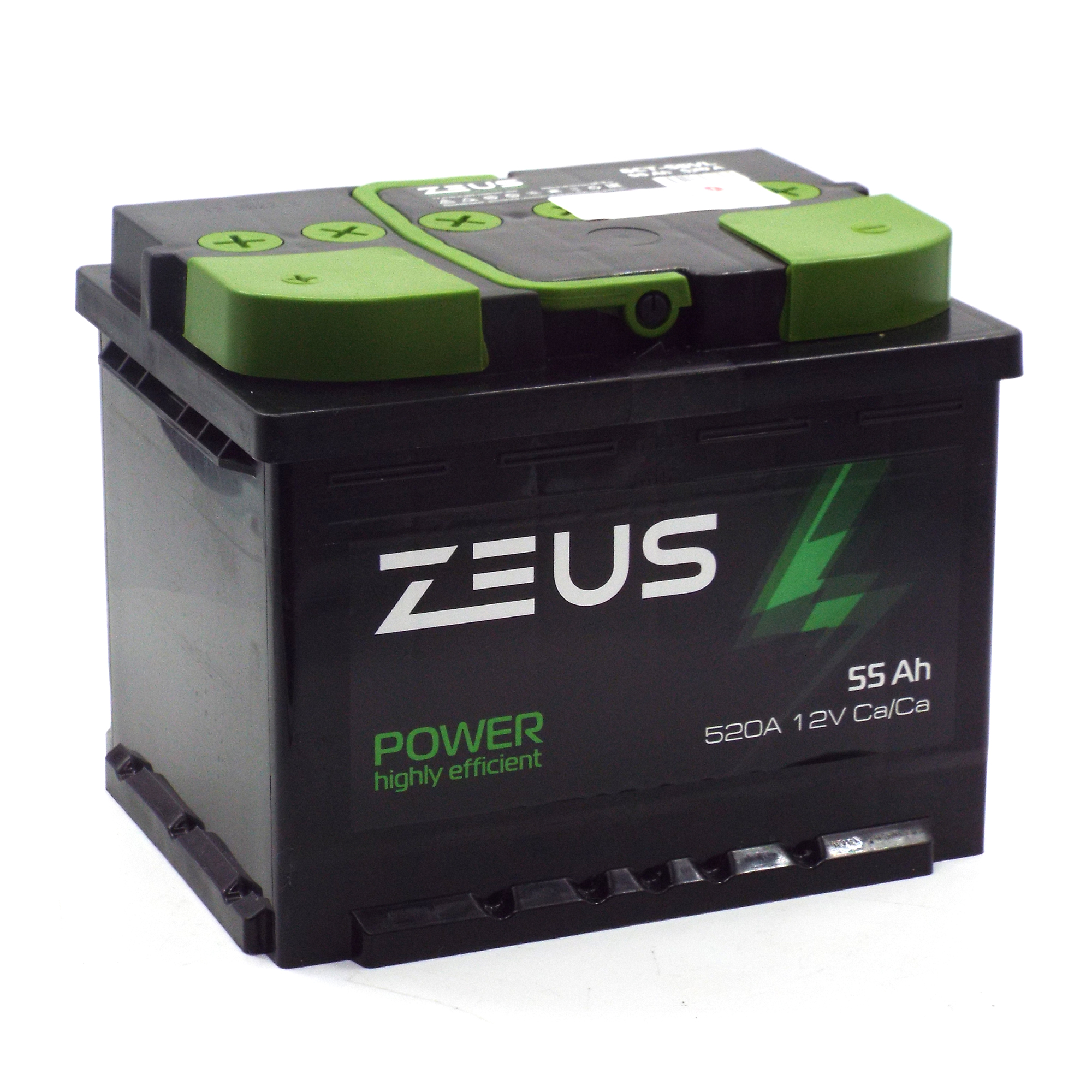 фото Аккумулятор автомобильный zeus power 55 а*ч 242x175x190 прямая полярность