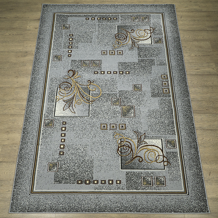 

Ковёр Kitroom Лайла де Люкс 100x200 прямоугольный серый 15724
