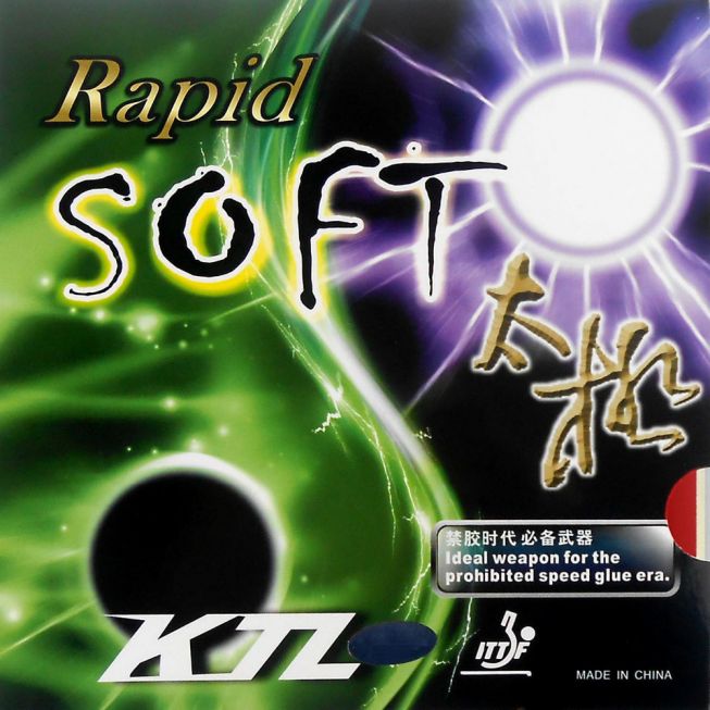 Накладка для настольного тенниса KTL (LKT) Rapid Soft, Black, 2.0