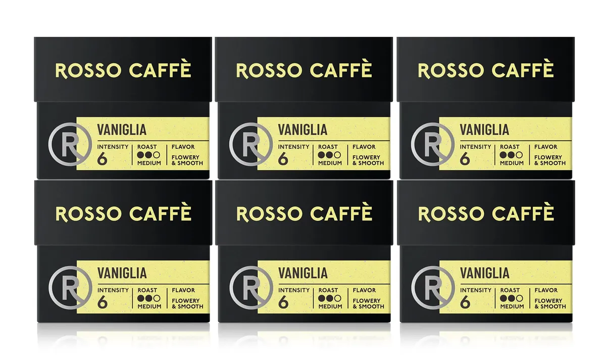 Набор из 6 упаковок Rosso Caffe Vaniglia