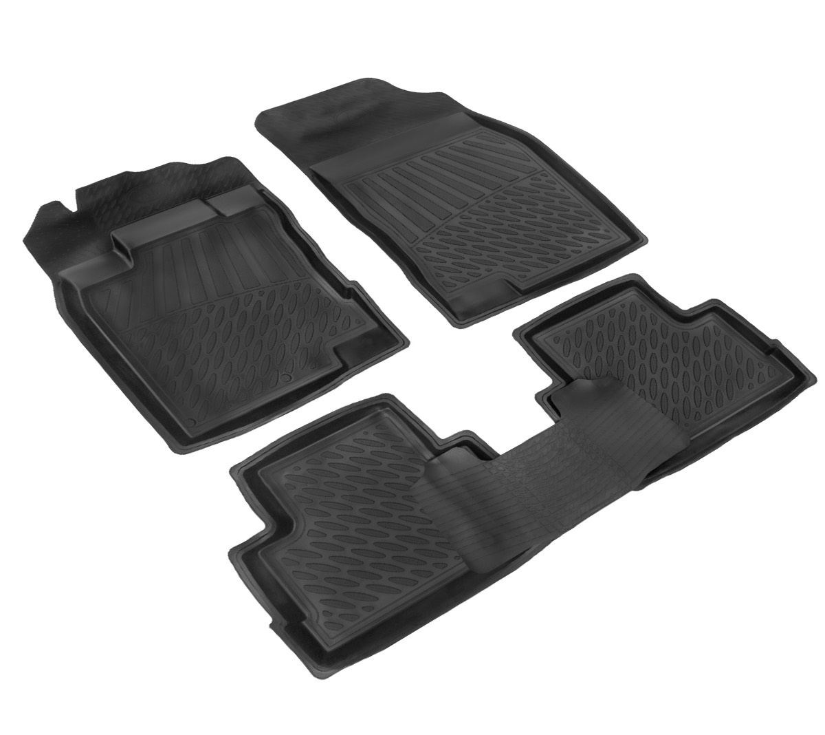 

Коврики в салон Nissan Qashqai (2014-), сборка Англия, резина, с перемычкой, 5 шт.