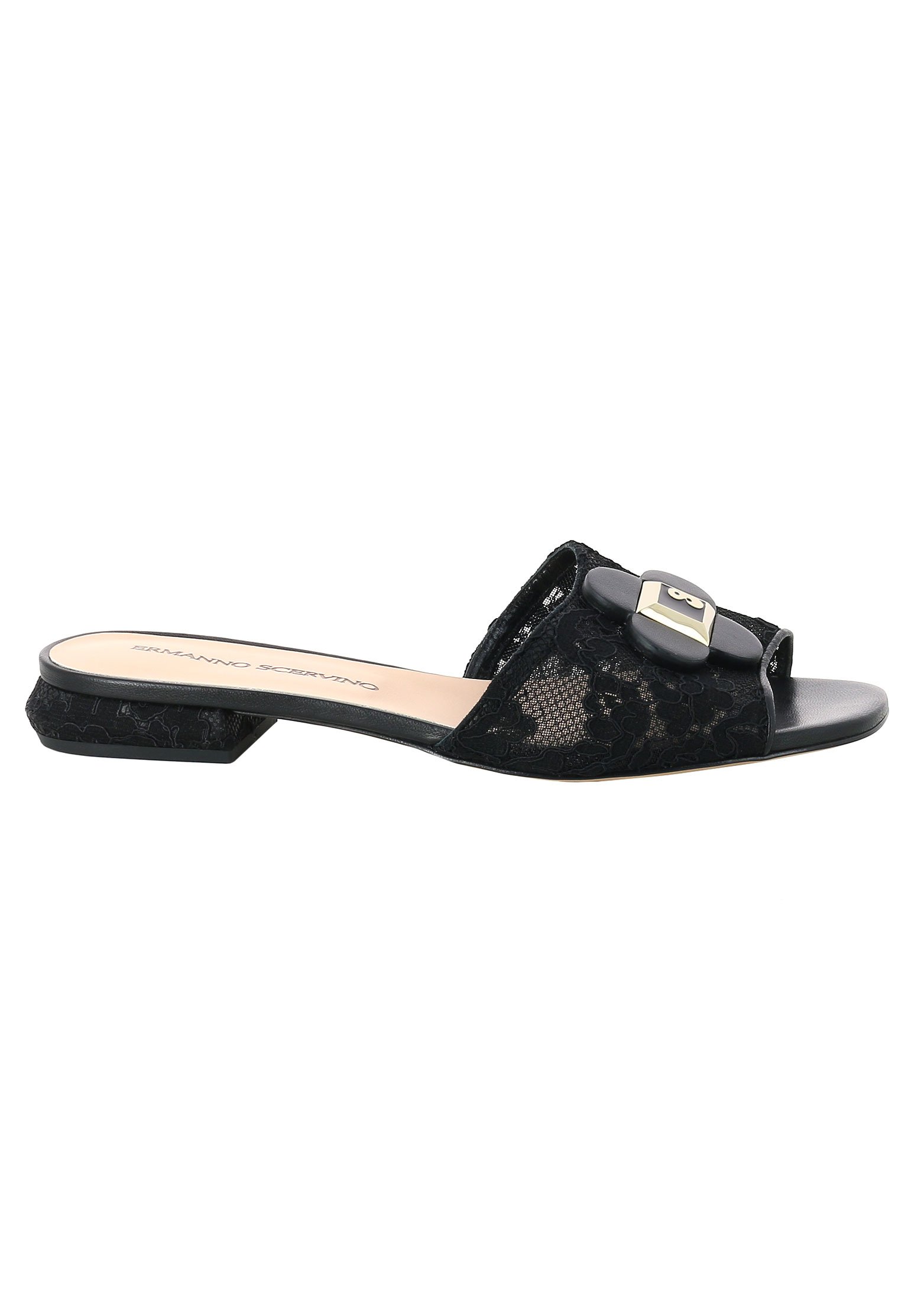 

Сабо женские Ermanno Scervino 124263 черные 37 EU, Черный, 124263