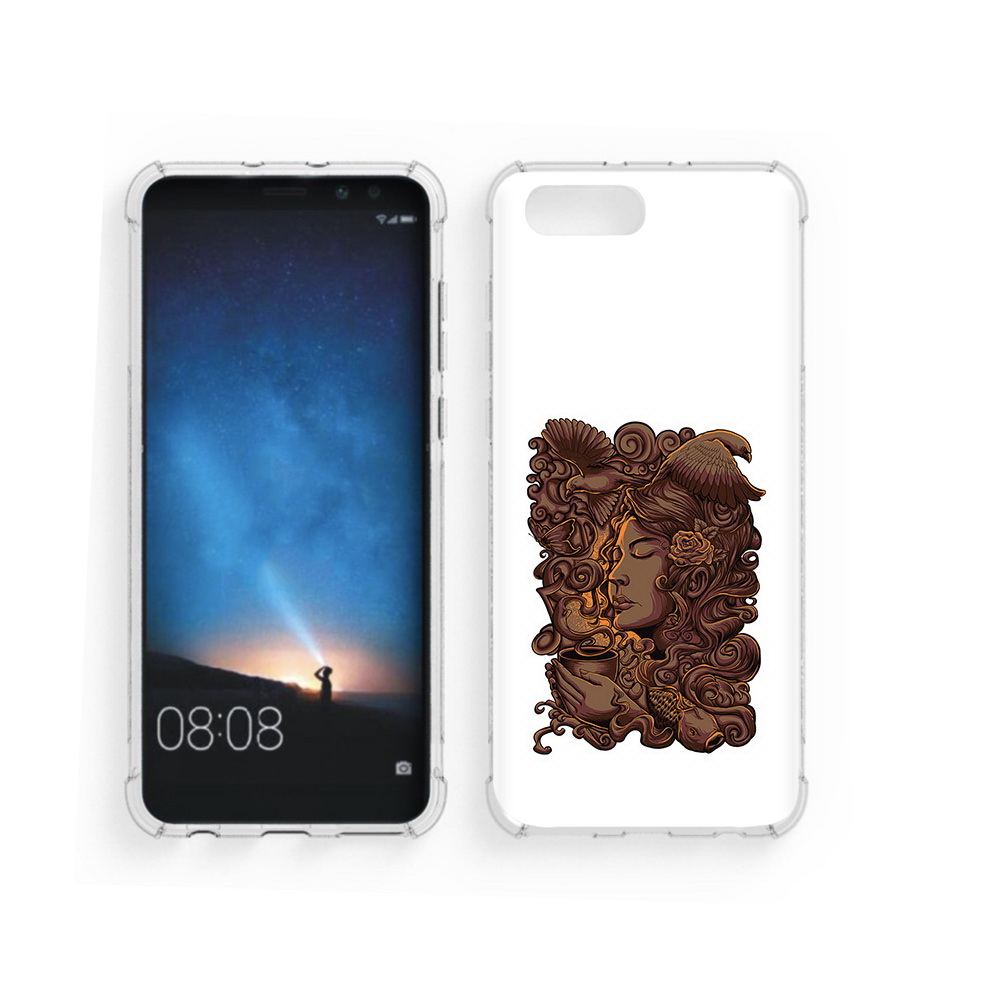 

Чехол MyPads Tocco для Honor V10 девушка с длинными волосами абстракция (PT98539.62.312), Прозрачный, Tocco