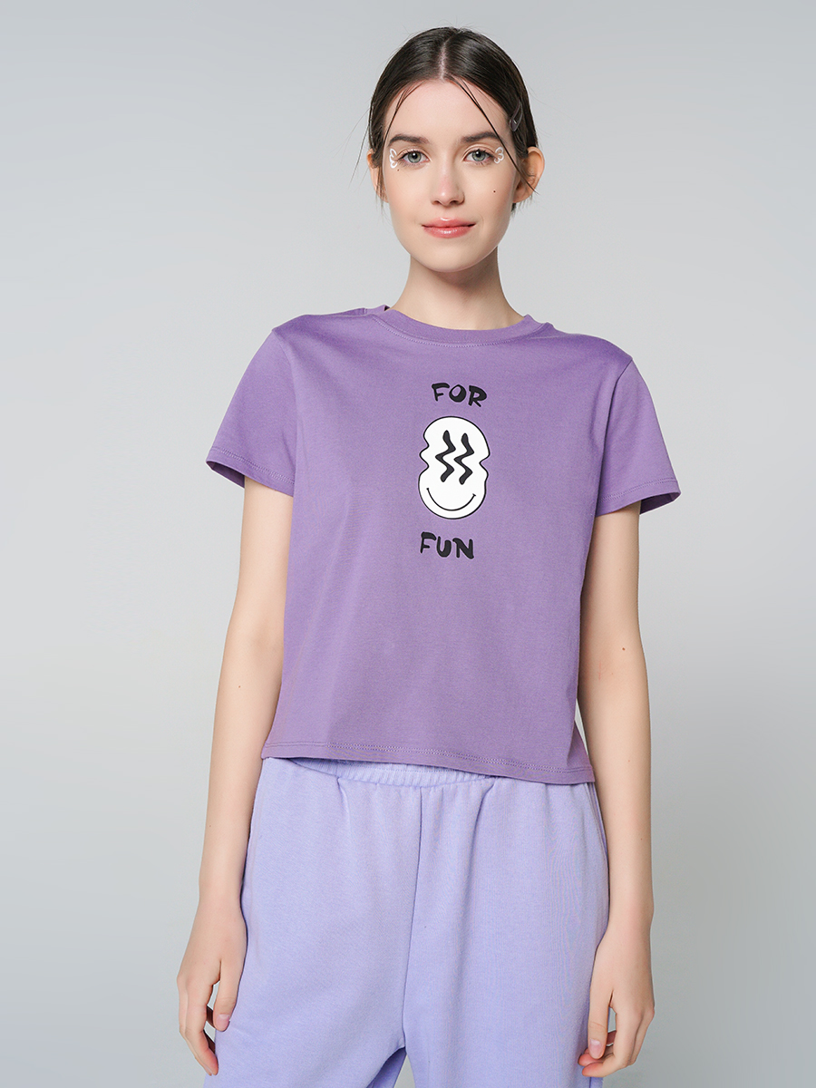 

Футболка женская ТВОЕ 88861 фиолетовая XS, 88861