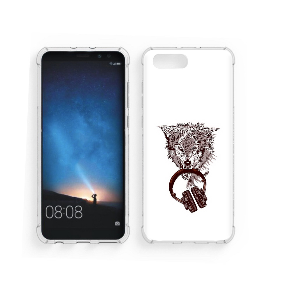 

Чехол MyPads Tocco для Honor V10 дикий волк (PT98539.62.325), Прозрачный, Tocco