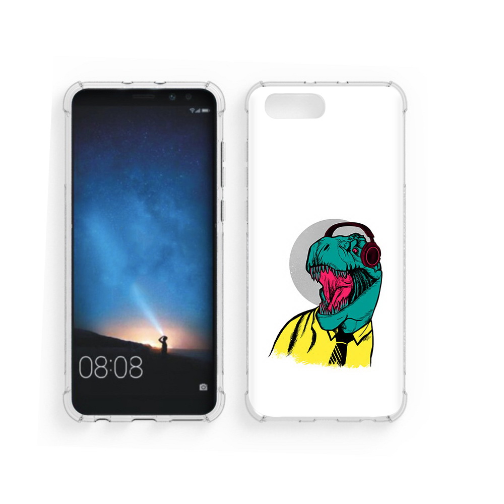 

Чехол MyPads Tocco для Honor V10 дино (PT98539.62.326), Прозрачный, Tocco