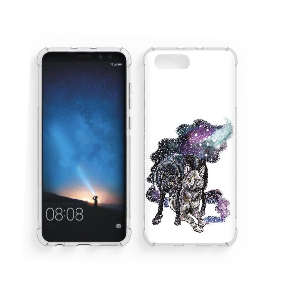 

Чехол MyPads Tocco для Honor V10 звездные волки (PT98539.62.352), Прозрачный, Tocco