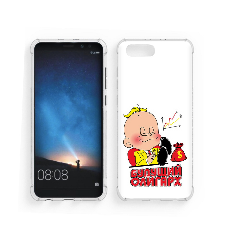 

Чехол MyPads Tocco для Honor V10 Будущий олигарх (PT98539.62.37), Прозрачный, Tocco