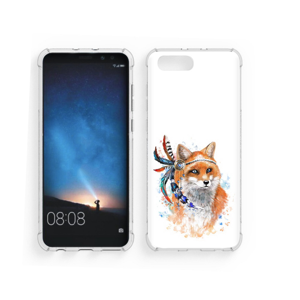 

Чехол MyPads Tocco для Honor V10 инду лиса (PT98539.62.377), Прозрачный, Tocco