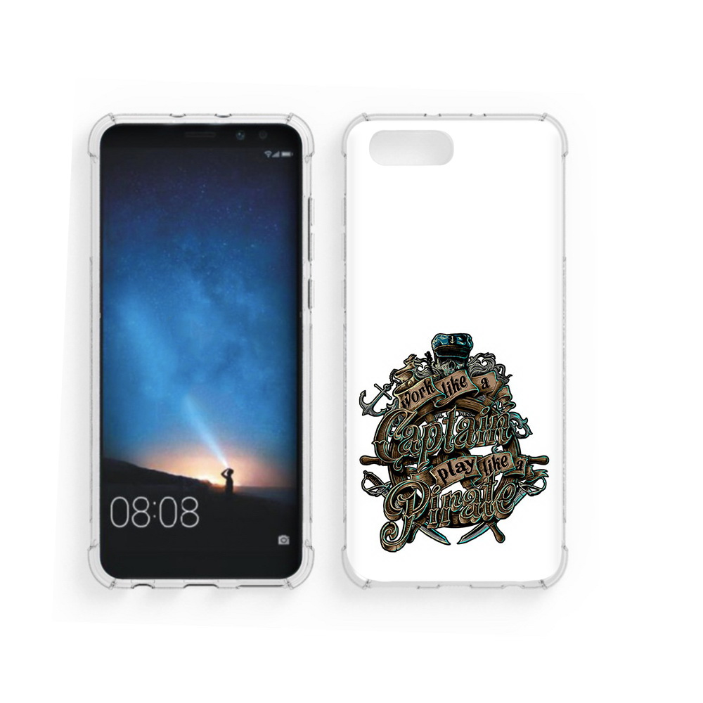 

Чехол MyPads Tocco для Honor V10 капитан пиратов (PT98539.62.385), Прозрачный, Tocco