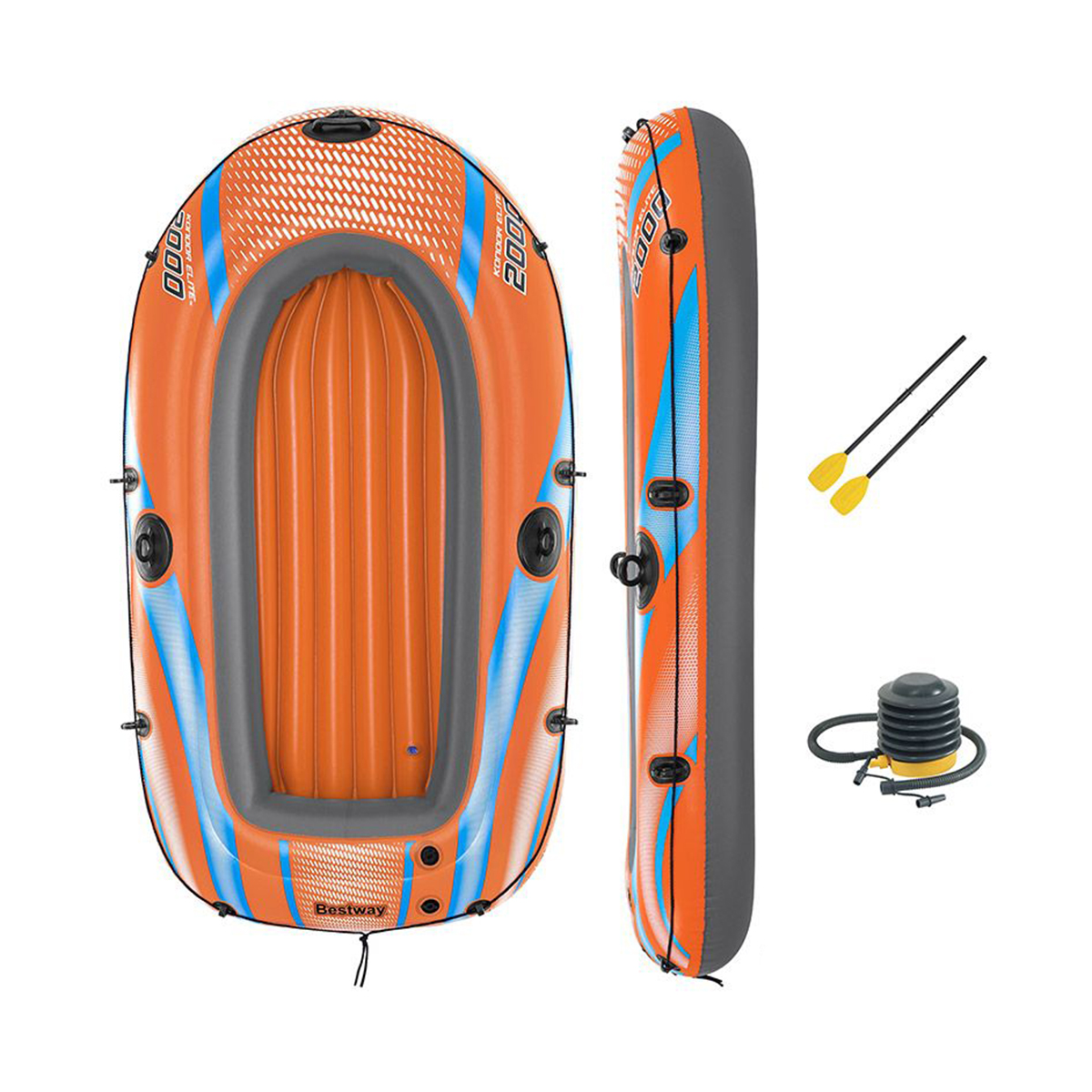 

Лодка надувная Bestway Кондор Элит, 196x106 см, Оранжевый