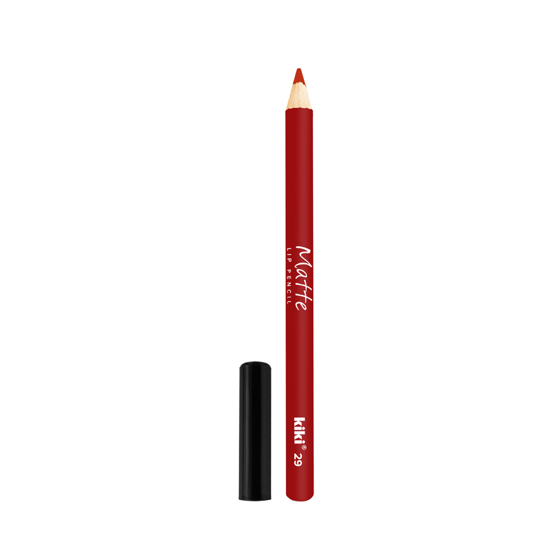 Карандаш для губ KIKI MATTE 29, алый карандаш для губ kiki lipliner с кисточкой 07 красный