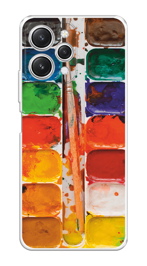 

Чехол на Xiaomi Redmi 12 "Акварель", Красный;желтый;синий, 319250-1