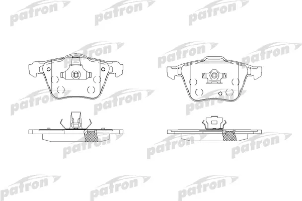 

Колодки тормозные дисковые передн VOLVO: XC 90 02- PATRON PBP1631