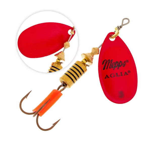 

Блесна Mepps Aglia Fluo rouge №2, Красный, Aglia fluo