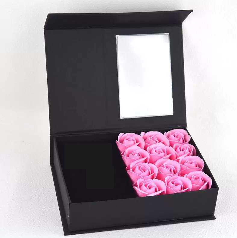 Подарочный набор Fantasy Earth 12 синих мыльных роз в шкатулке для ювелирных украшений