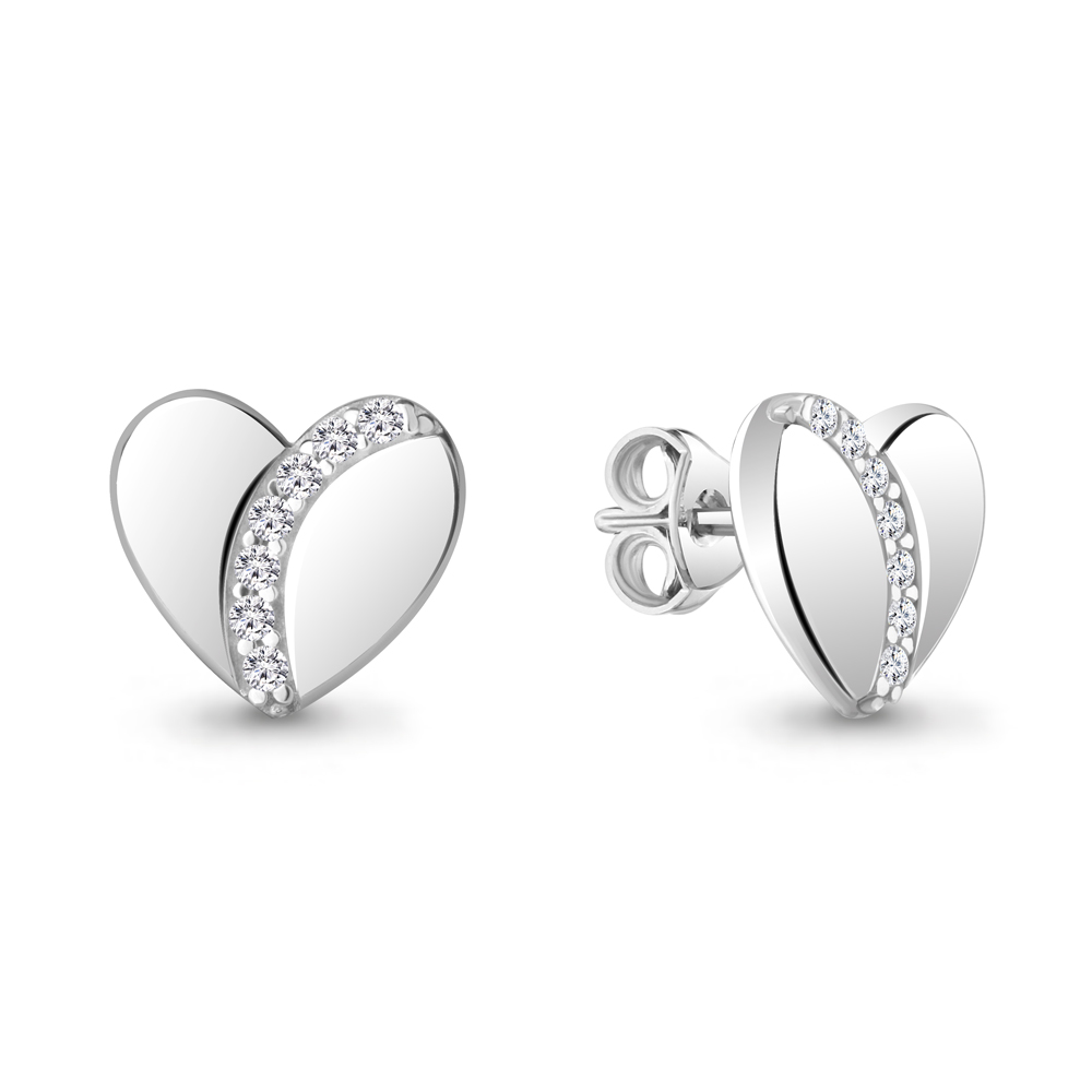 

Серьги-пусеты из серебра с фианитом Aquamarine 48877А_925_р, 48877А_925_р
