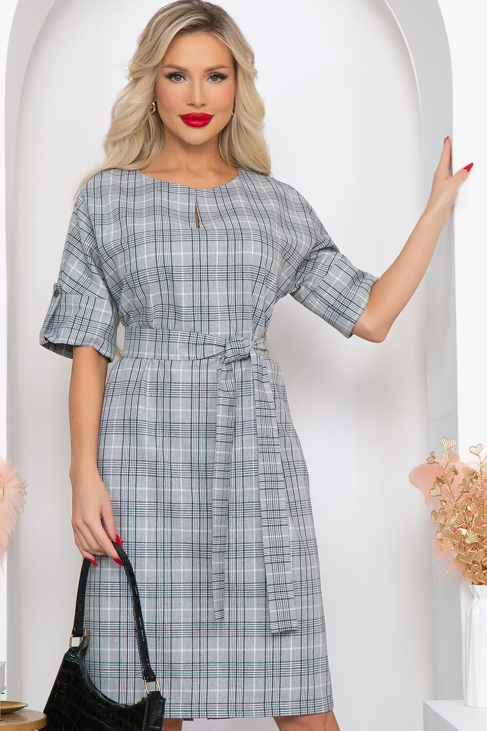 

Платье женское LT Collection Персея серое 50 RU, Серый, Персея