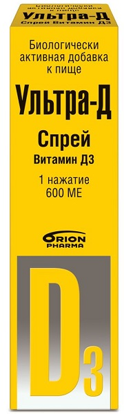 Купить Витамин Д3 Orion Pharma Ультра-Д спрей 20 мл