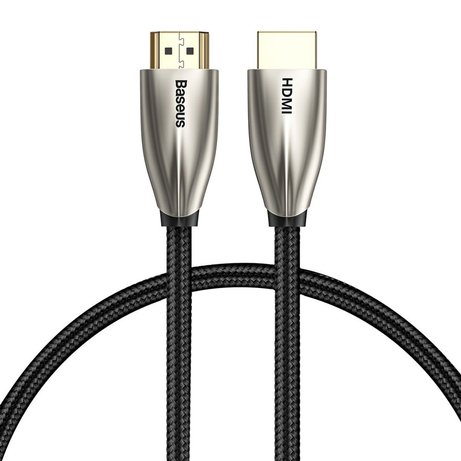 фото Кабель hdmi (m) - hdmi (m) 1м baseus horizontal cable - черный (cadsp-a01)