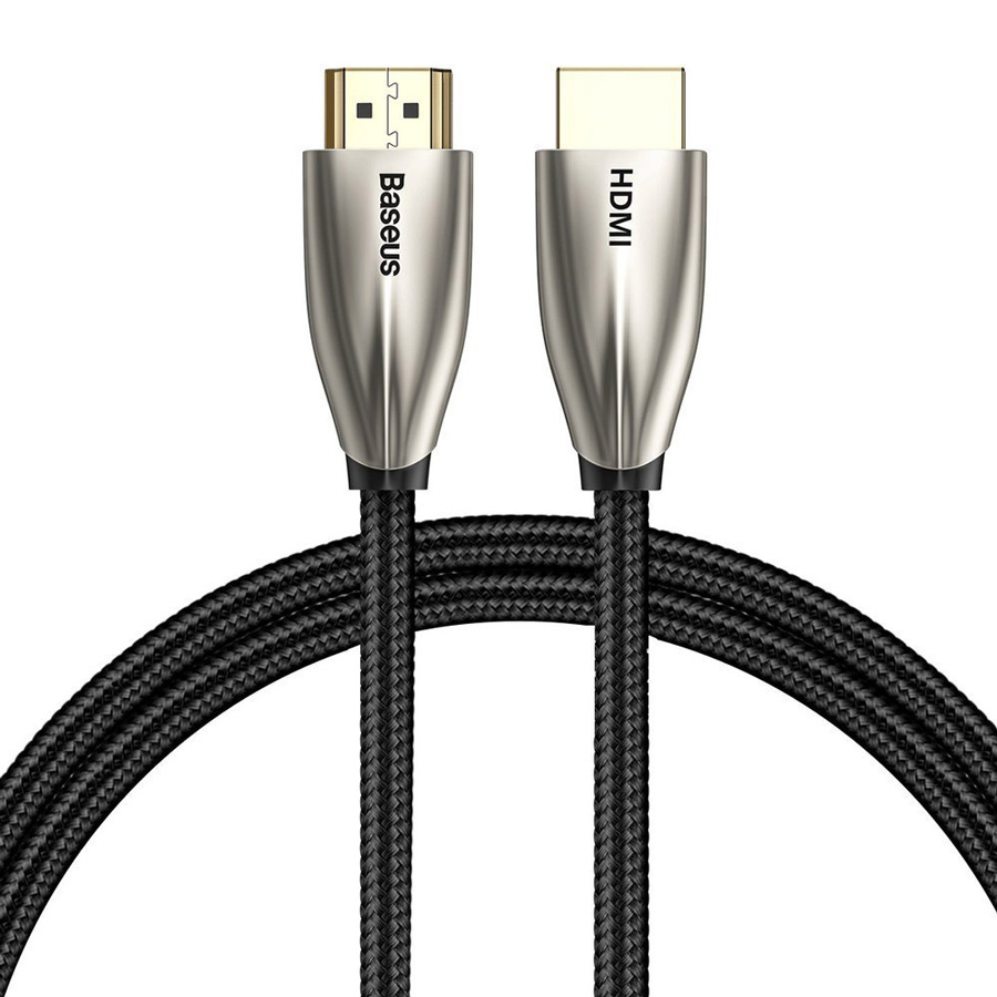 фото Кабель hdmi (m) - hdmi (m) 2м baseus horizontal cable - черный (cadsp-b01)